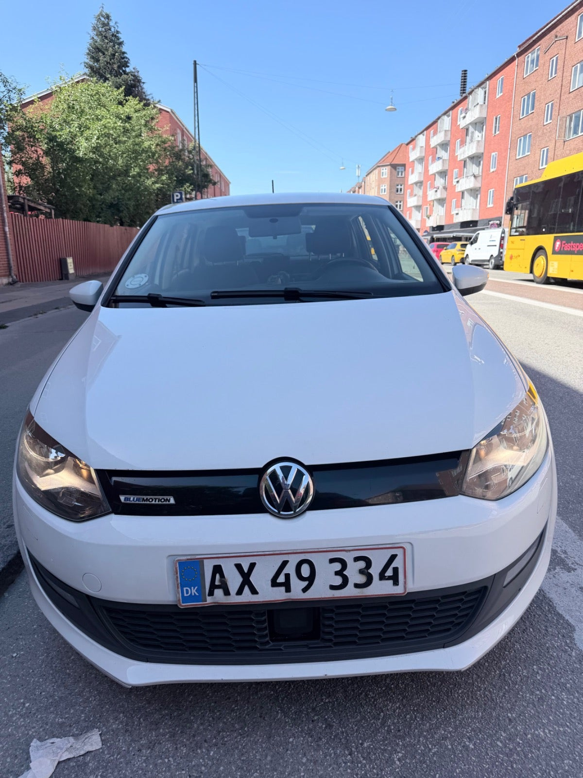 Hvid VW Polo fra 2015