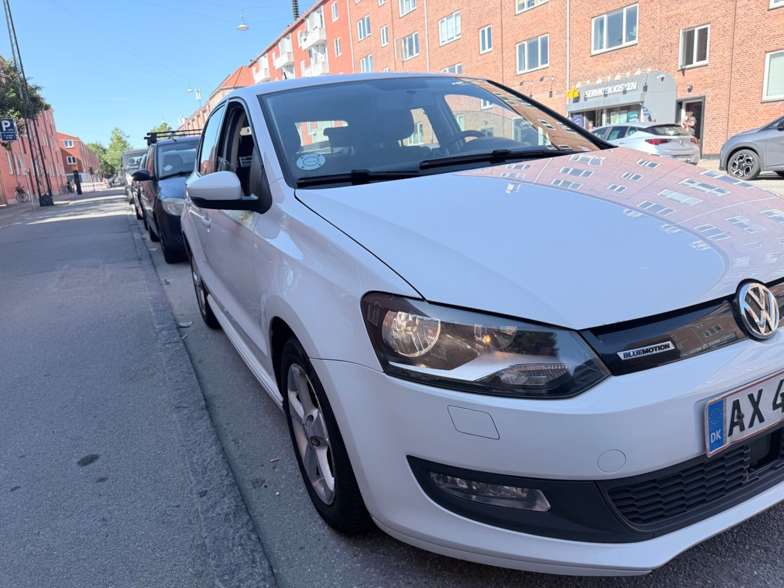 Hvid VW Polo fra 2015