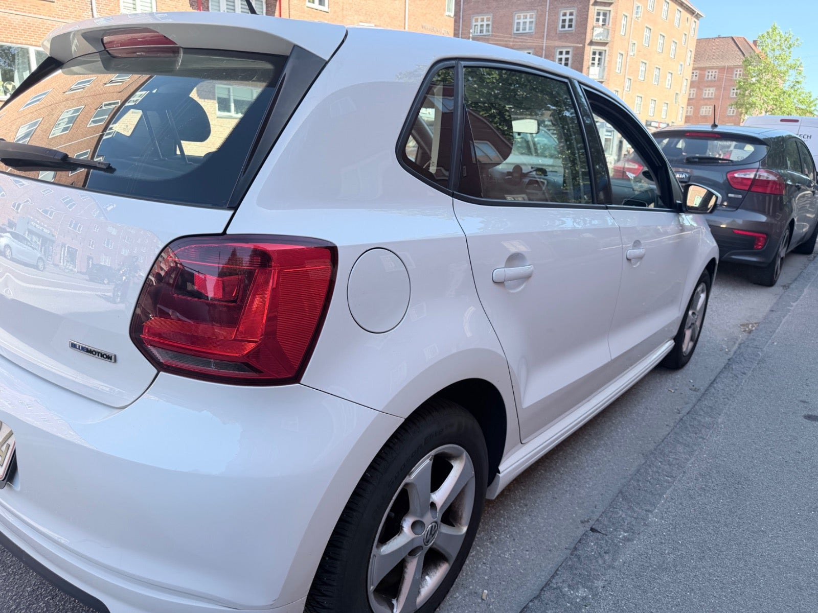 Hvid VW Polo fra 2015