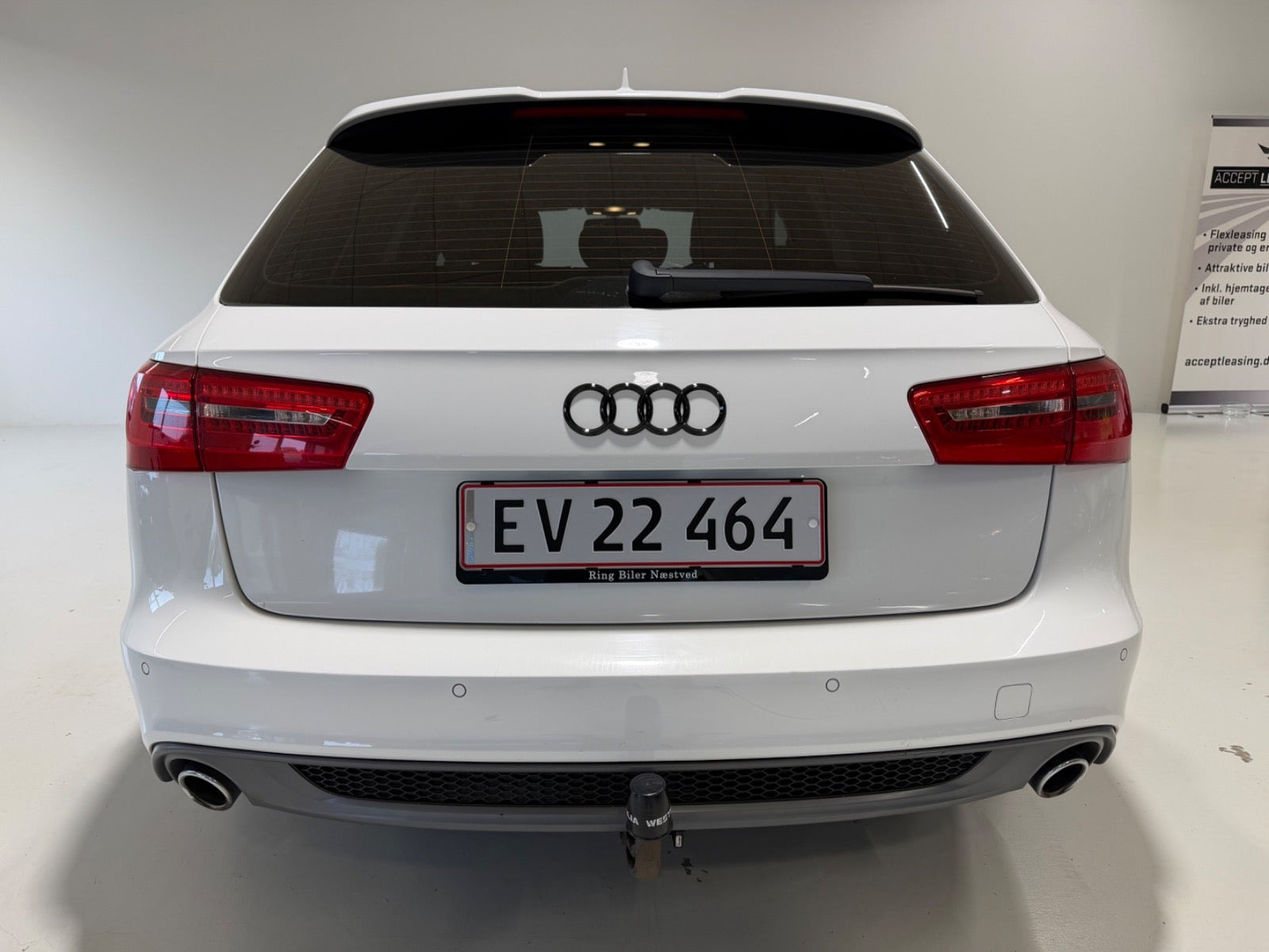 Hvid Audi A6 fra 2014