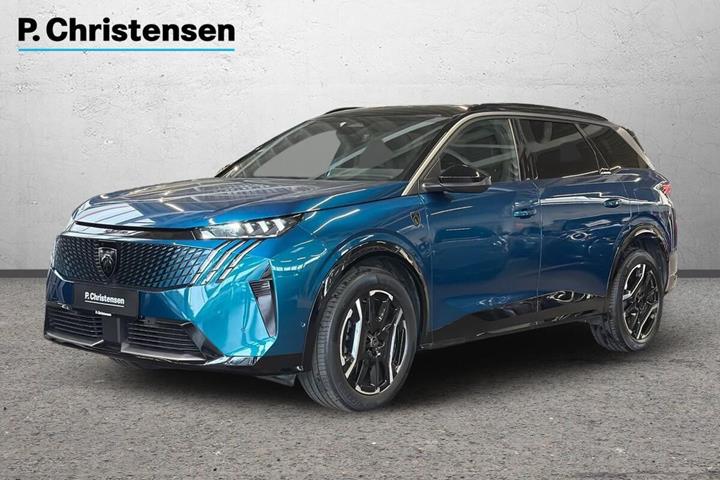 Blå Peugeot e-5008 fra 2025