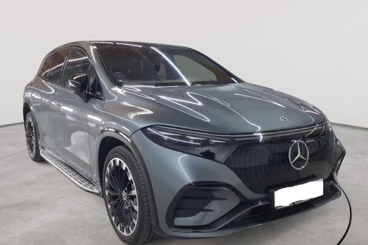 Grå Mercedes EQS580 SUV fra 2024