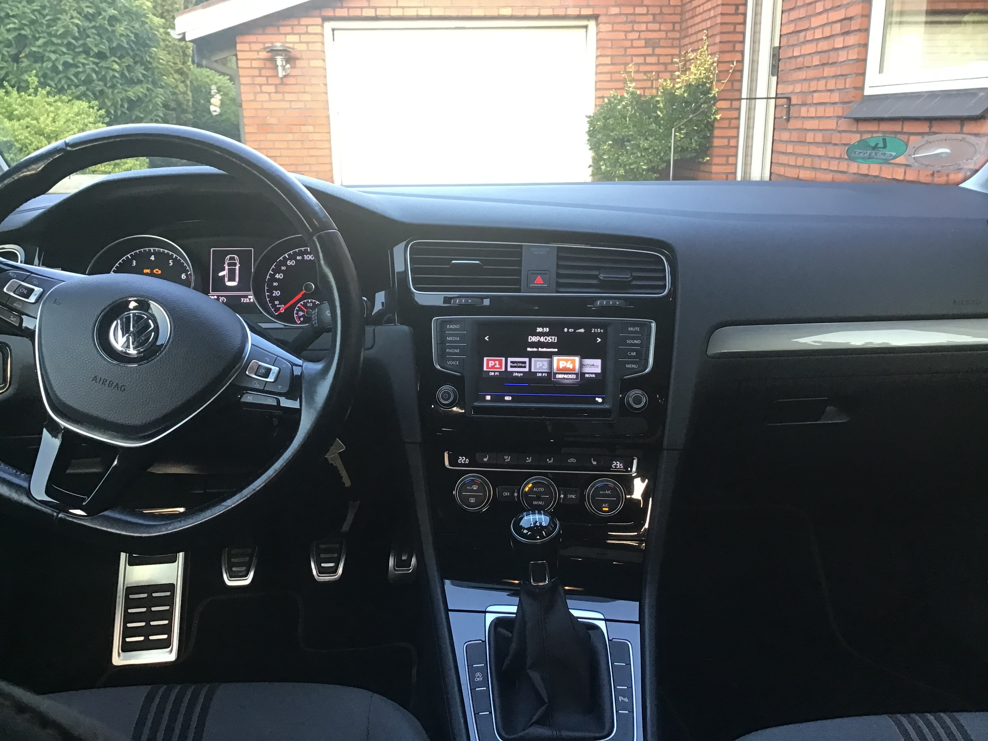 Sort VW Golf fra 2016