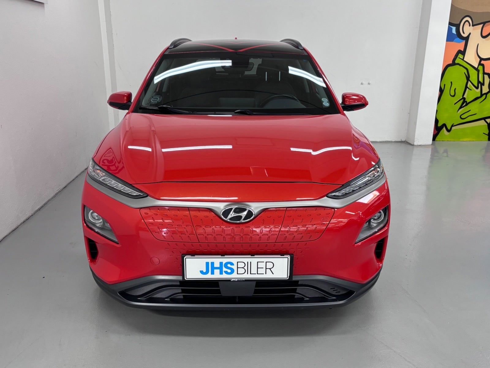 Rød Hyundai Kona fra 2020