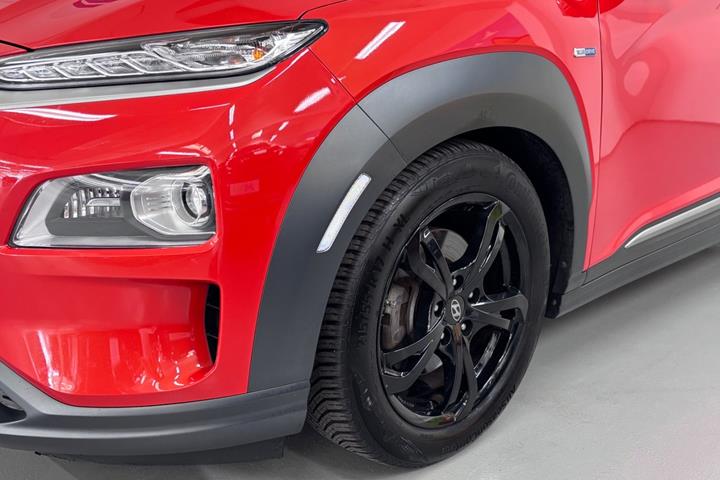Rød Hyundai Kona fra 2020