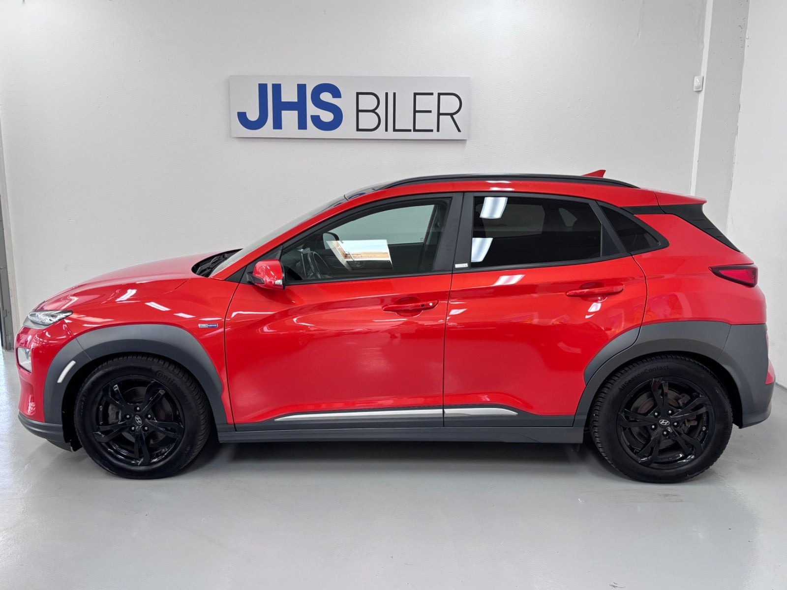 Rød Hyundai Kona fra 2020