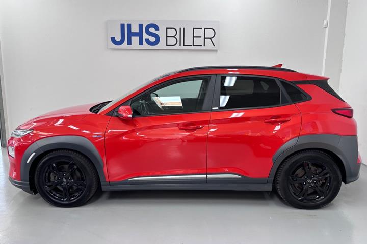 Rød Hyundai Kona fra 2020