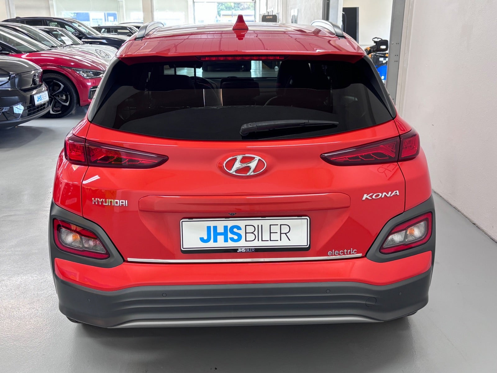 Rød Hyundai Kona fra 2020