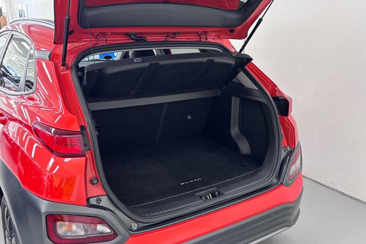Rød Hyundai Kona fra 2020
