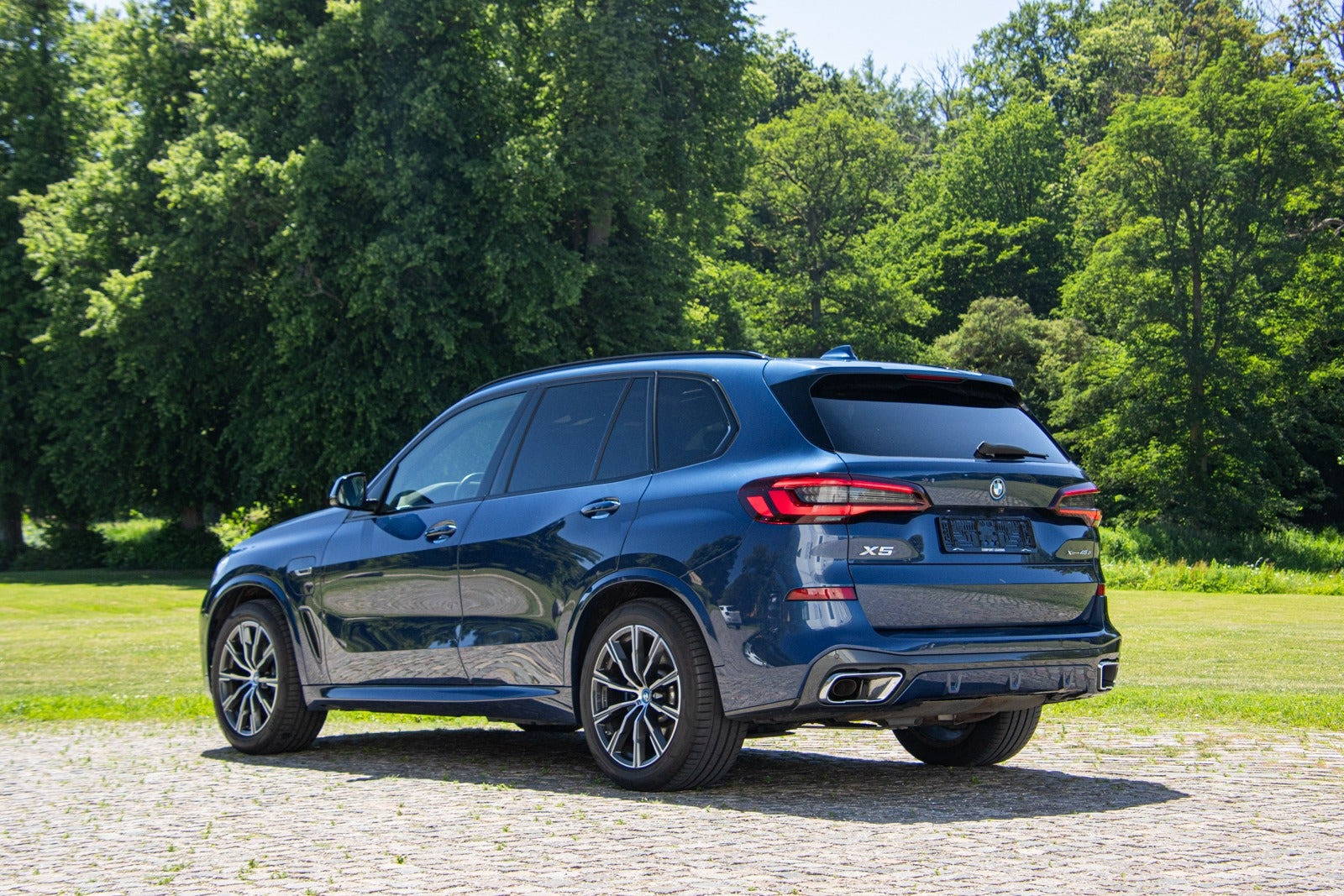 Blå BMW X5 fra 2022