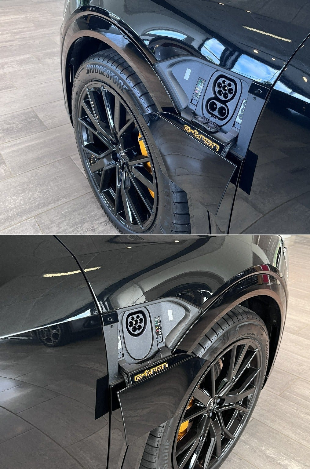 Sort Audi e-tron fra 2023