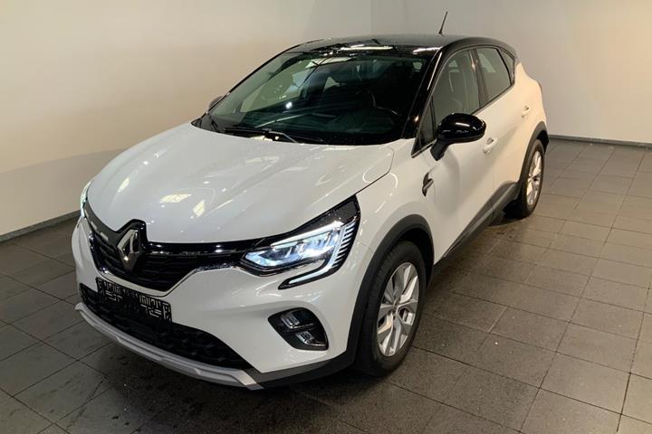Hvid Renault Captur fra 2020 set udefra