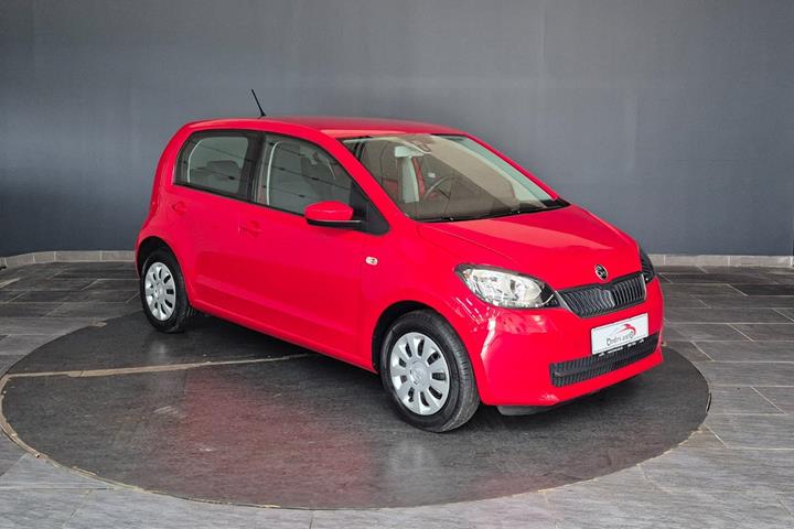 Rød Skoda Citigo fra 2017