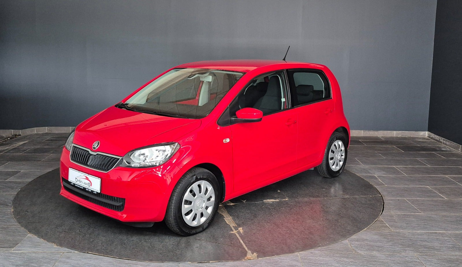 Rød Skoda Citigo fra 2017