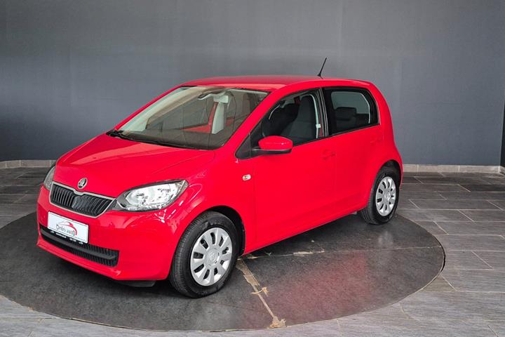 Rød Skoda Citigo fra 2017