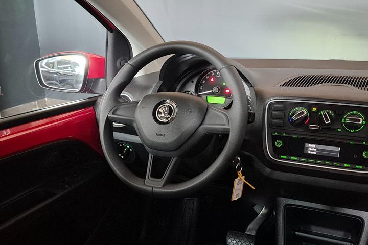 Rød Skoda Citigo fra 2017