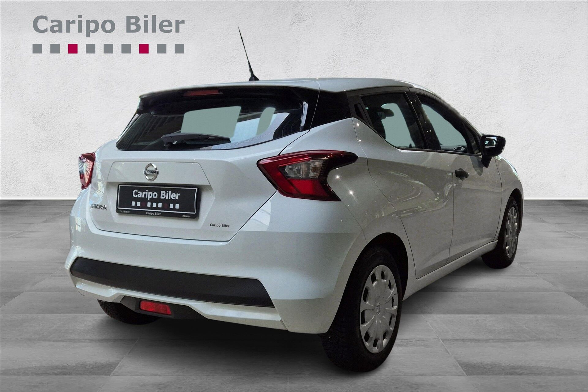 Hvid Nissan Micra fra 2018