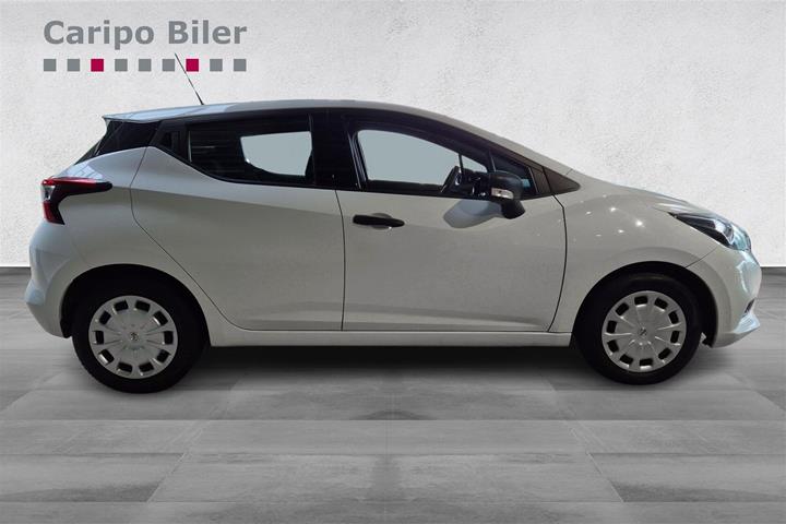 Hvid Nissan Micra fra 2018