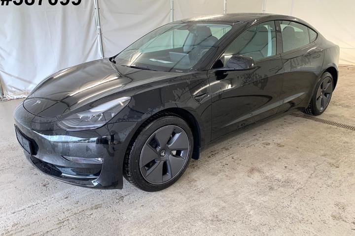 Sort Tesla Model 3 fra 2023