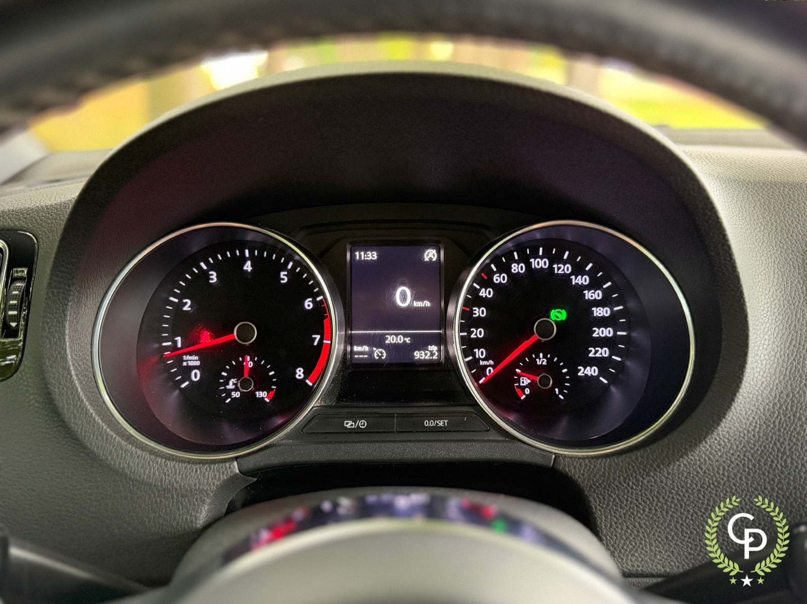 Blå VW Polo fra 2016