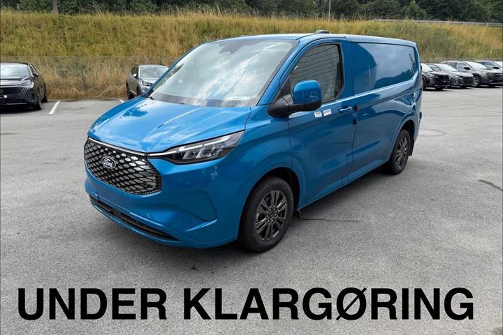 Blå Ford E-Transit Custom 320 L1 fra 2026