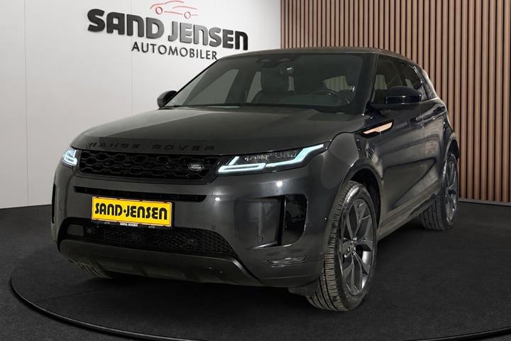 Grå Land Rover Range Rover evoque fra 2023 set udefra