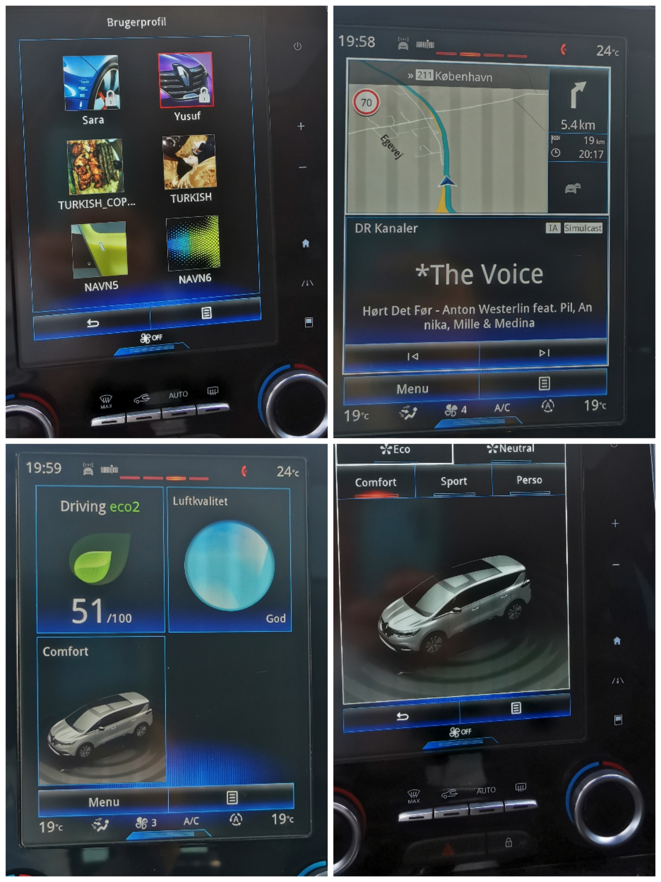 Sort Renault Espace fra 2015