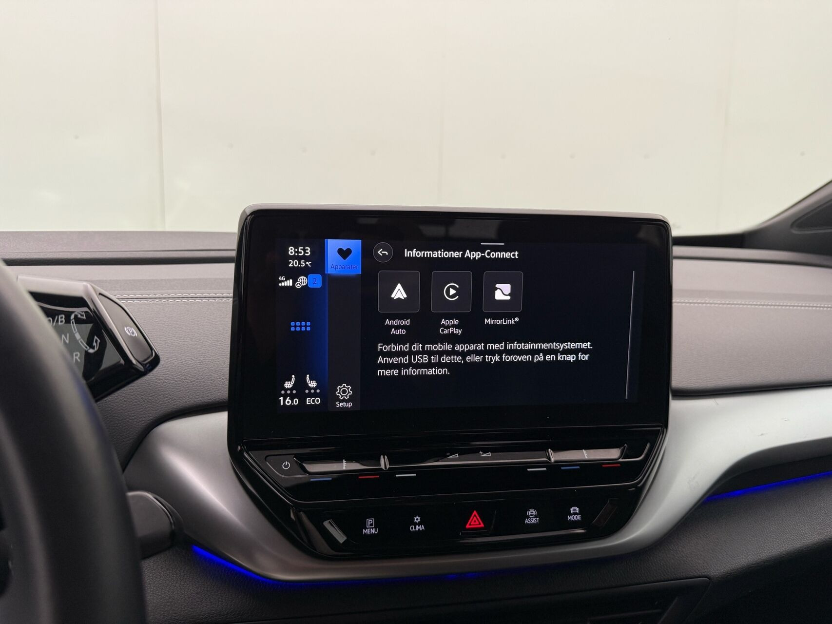 Blå VW ID.4 fra 2023