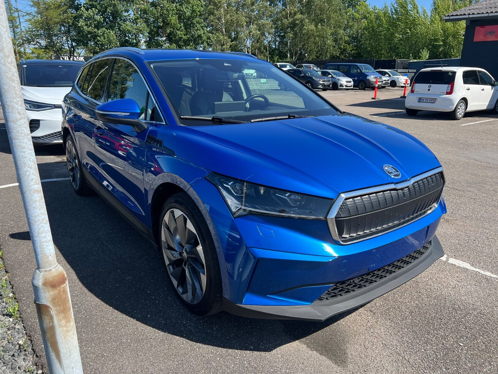 Grøn Skoda Enyaq fra 2021