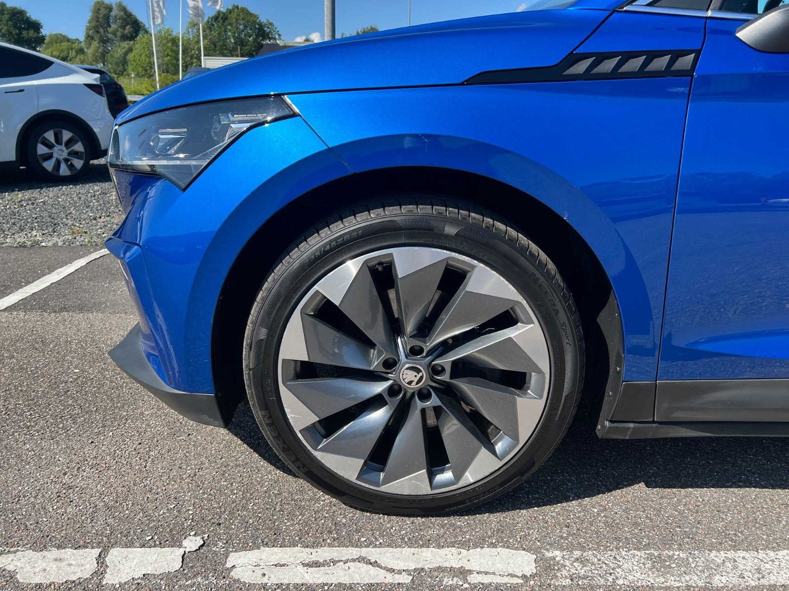 Grøn Skoda Enyaq fra 2021
