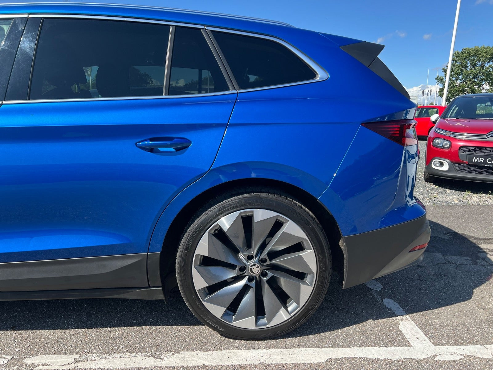 Grøn Skoda Enyaq fra 2021