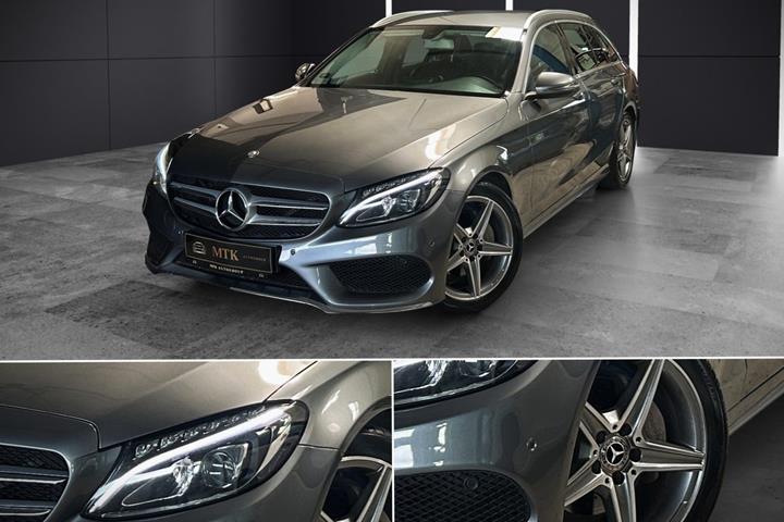Grå Mercedes C220 d fra 2017