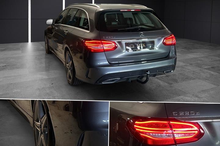 Grå Mercedes C220 d fra 2017
