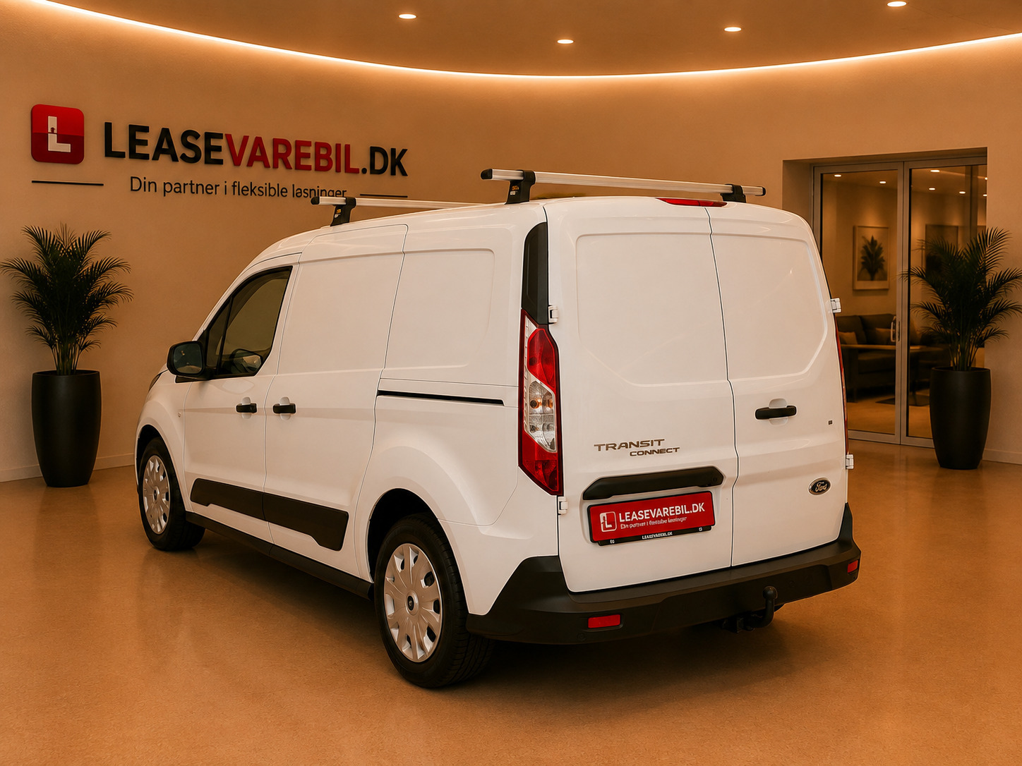 Hvid Ford Transit Connect fra 2018