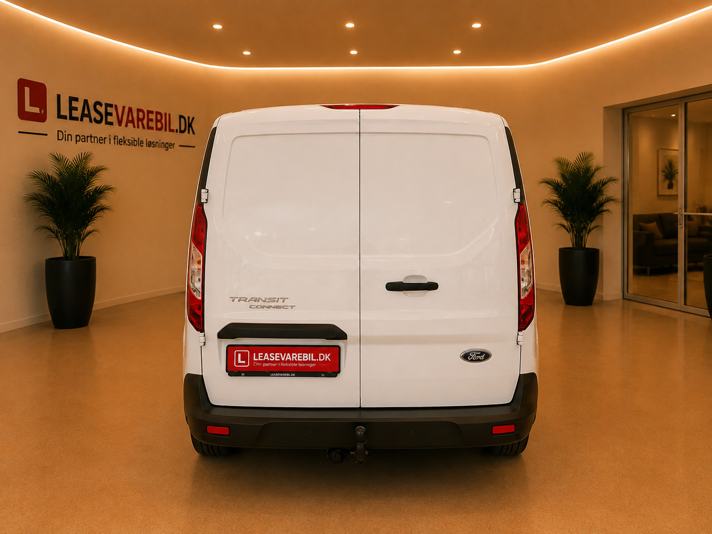 Hvid Ford Transit Connect fra 2018