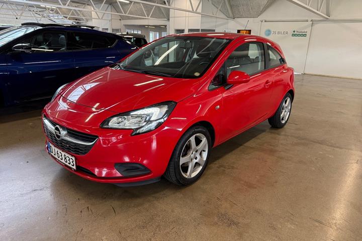 Rød Opel Corsa fra 2016