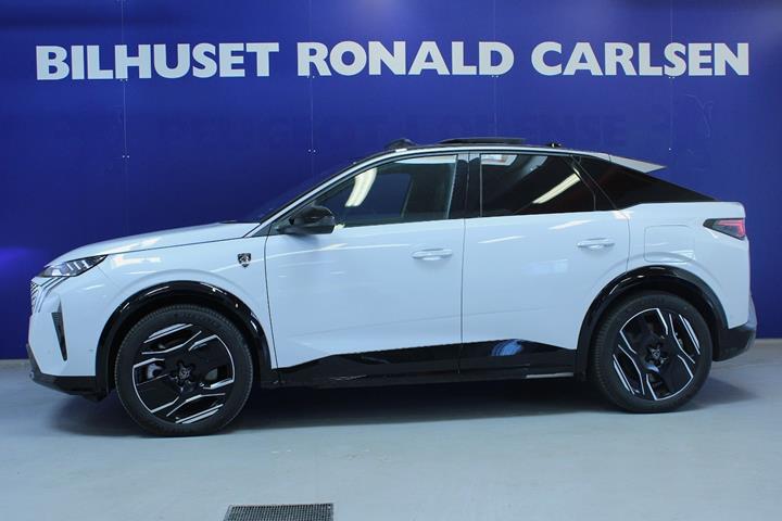 Hvid Peugeot e-3008 fra 2024
