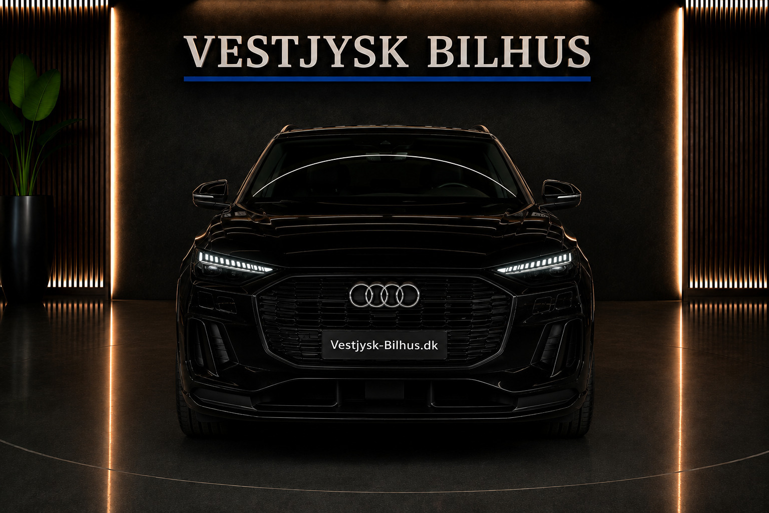 Sort Audi Q6 e-tron fra 2024