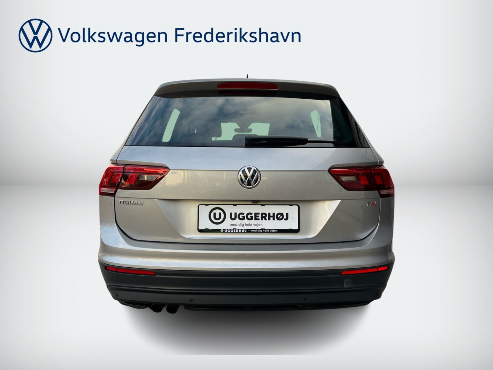 Grå VW Tiguan fra 2017