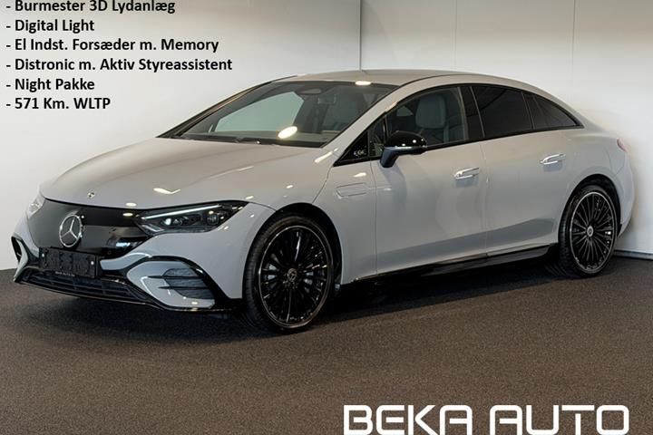 Grå Mercedes EQE350 fra 2023