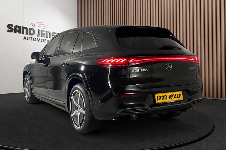 Sort Mercedes EQS580 SUV fra 2024