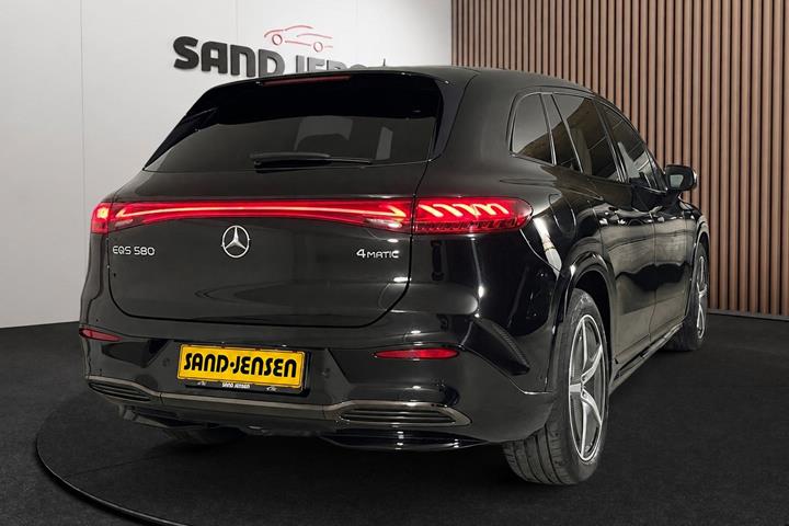 Sort Mercedes EQS580 SUV fra 2024