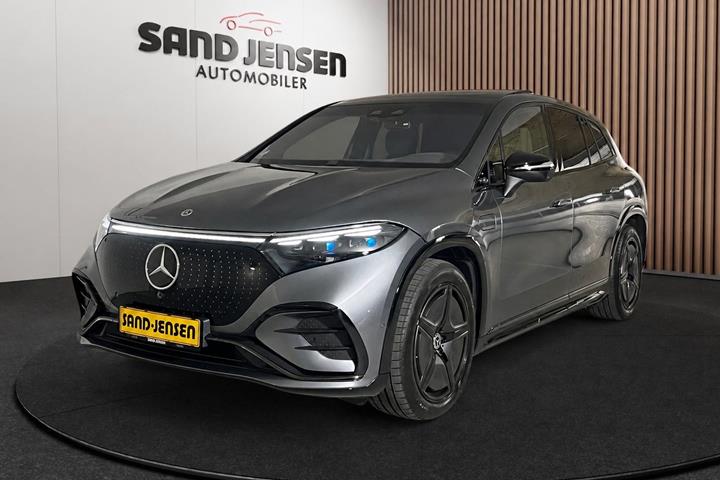 Grå Mercedes EQS450 SUV fra 2023