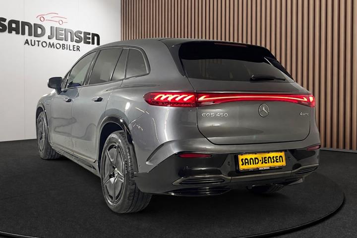 Grå Mercedes EQS450 SUV fra 2023