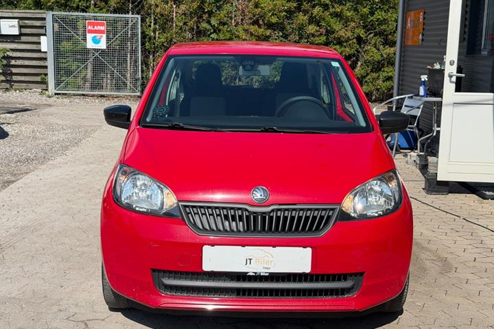 Rød Skoda Citigo fra 2013