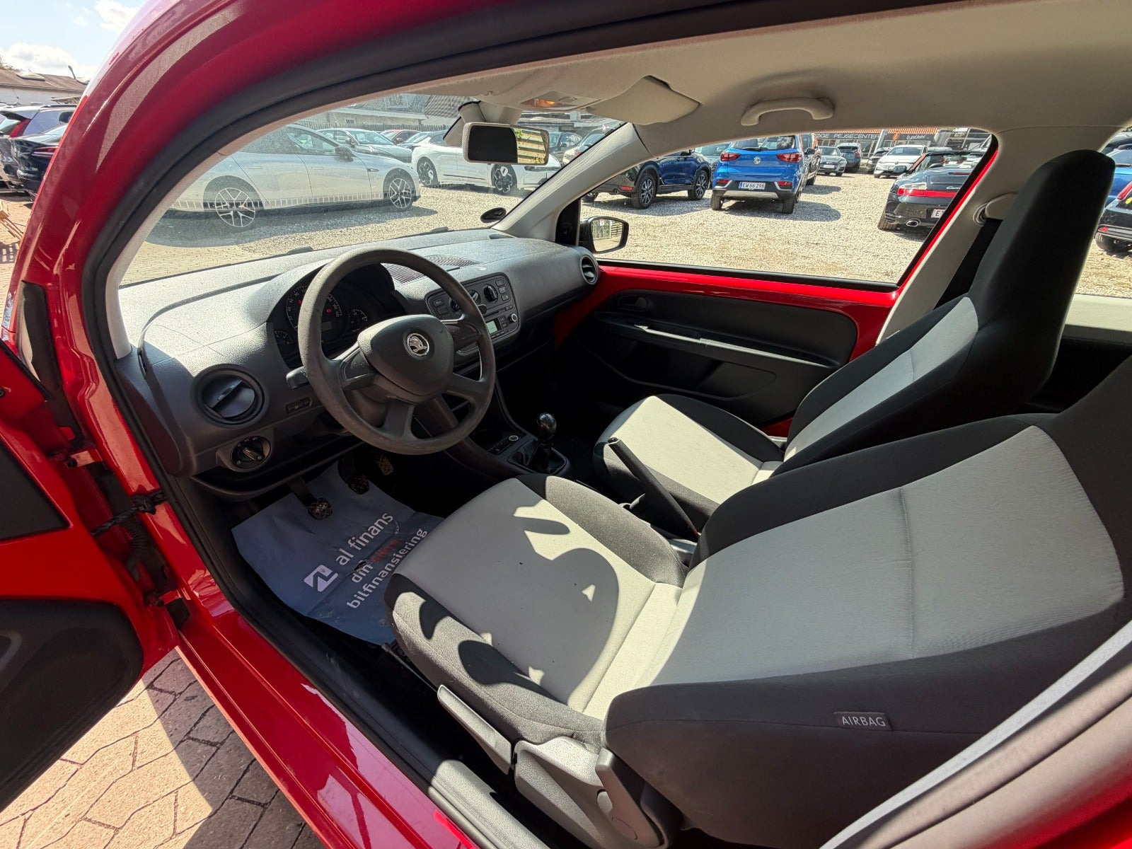 Rød Skoda Citigo fra 2013