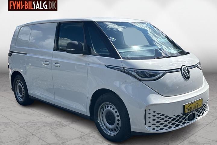 Hvid VW ID.Buzz Cargo fra 2026 set udefra