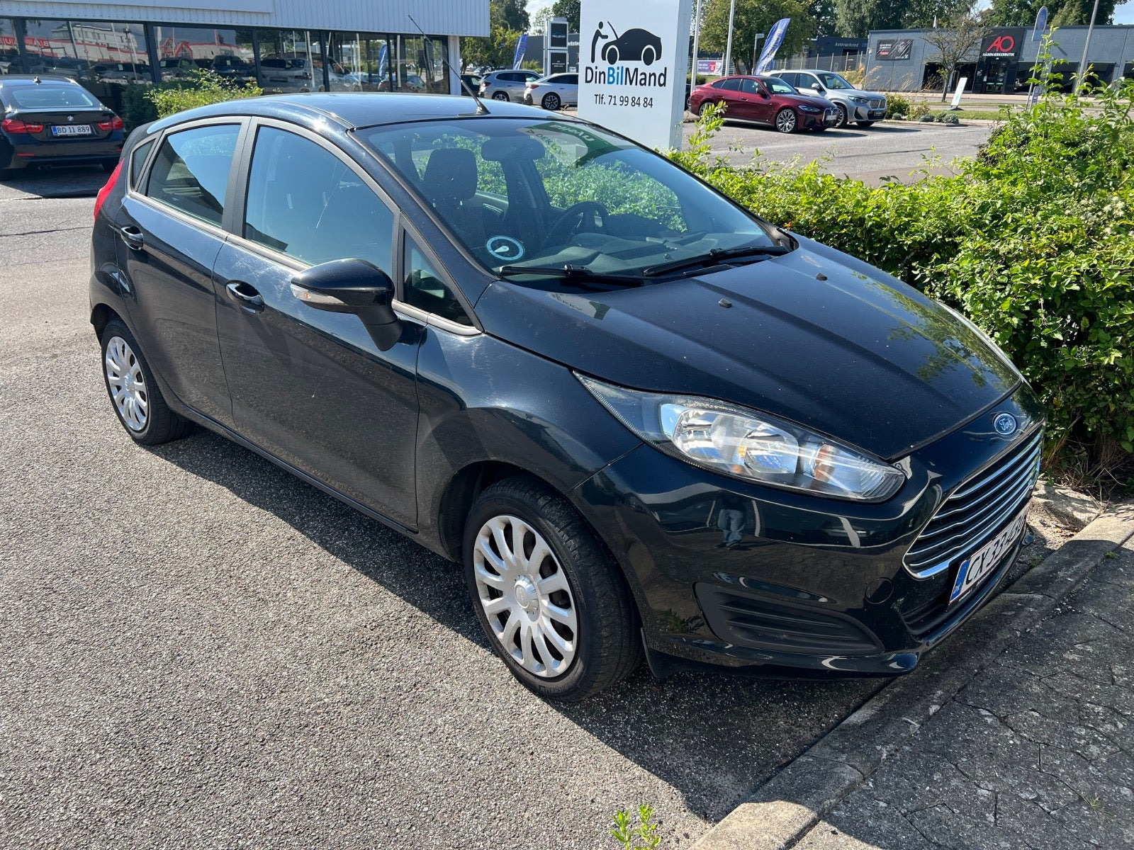 Grøn Ford Fiesta fra 2014