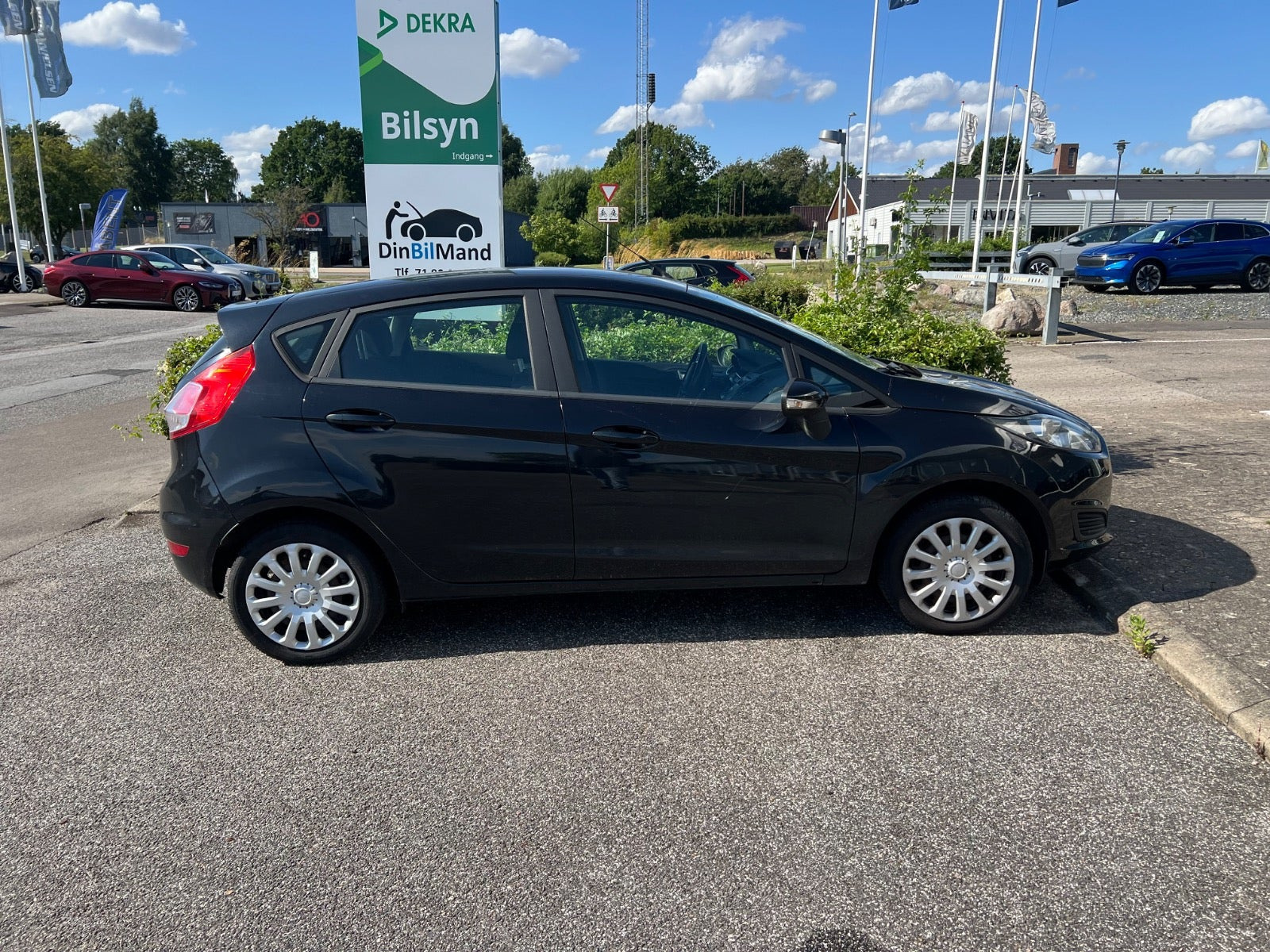 Grøn Ford Fiesta fra 2014