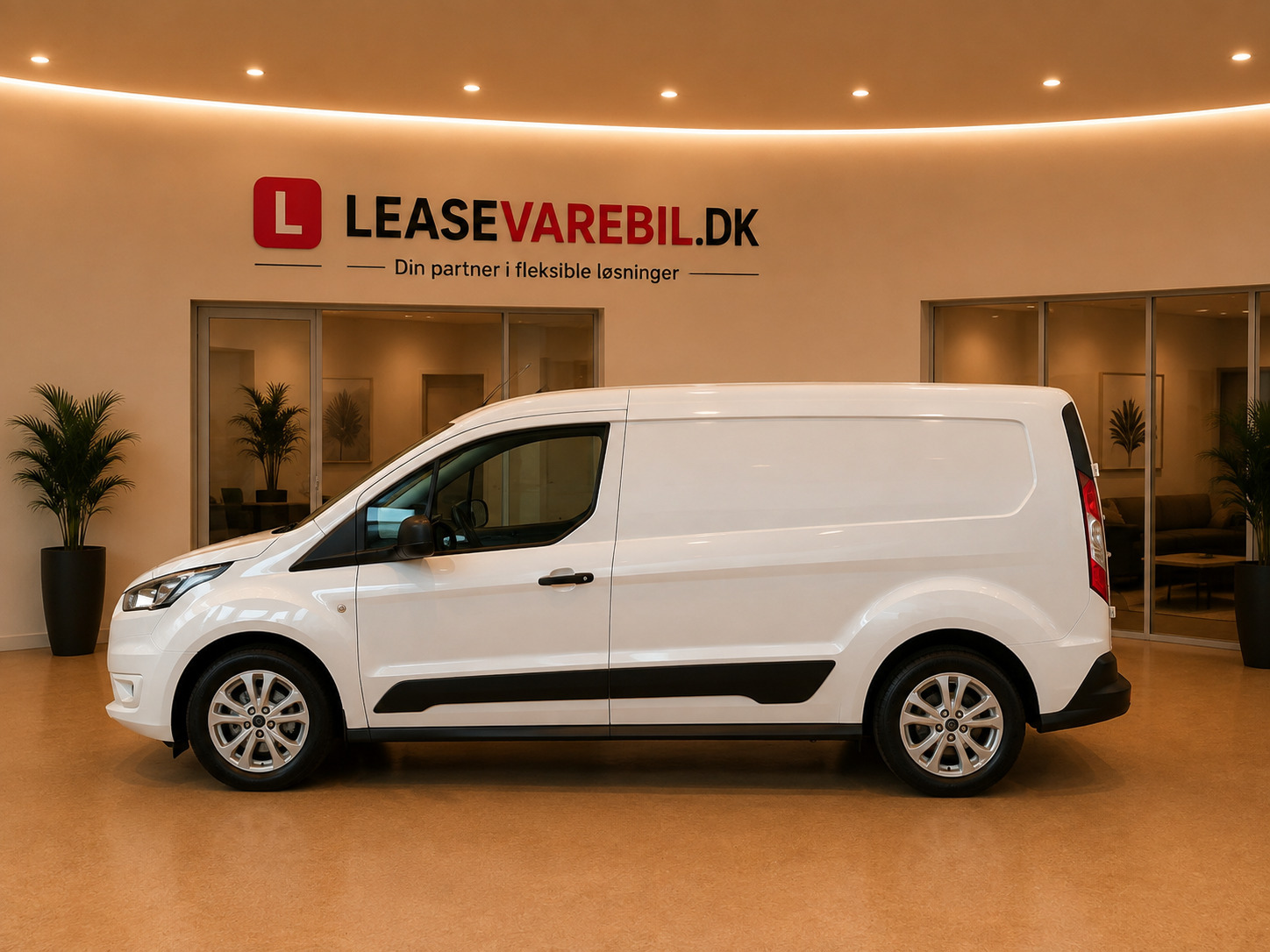 Hvid Ford Transit Connect fra 2022